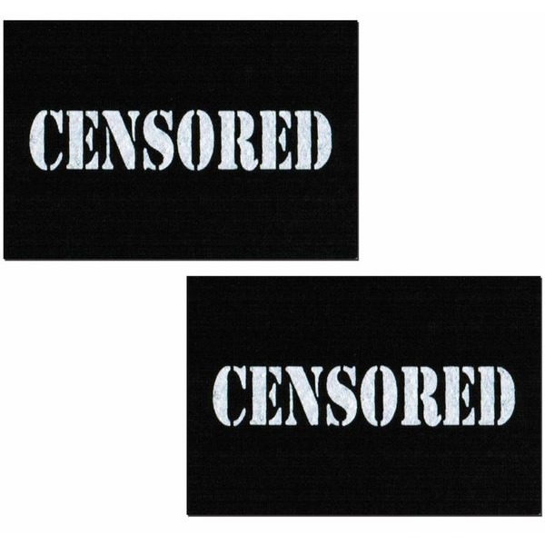 Pastease Black Censor Bars