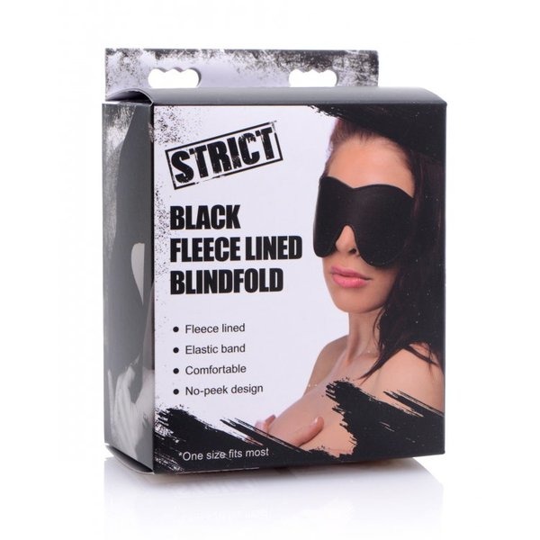 STRICT BLACK FLEECE LINED BLINDFOLD