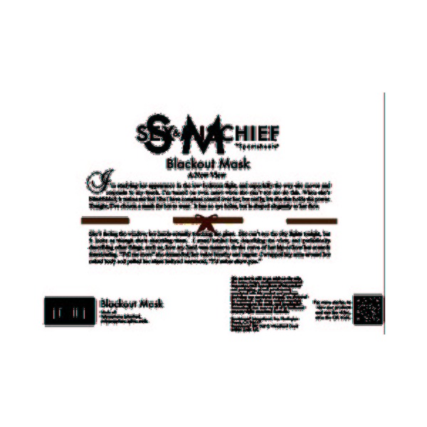 Sex & Mischief Blackout Mask