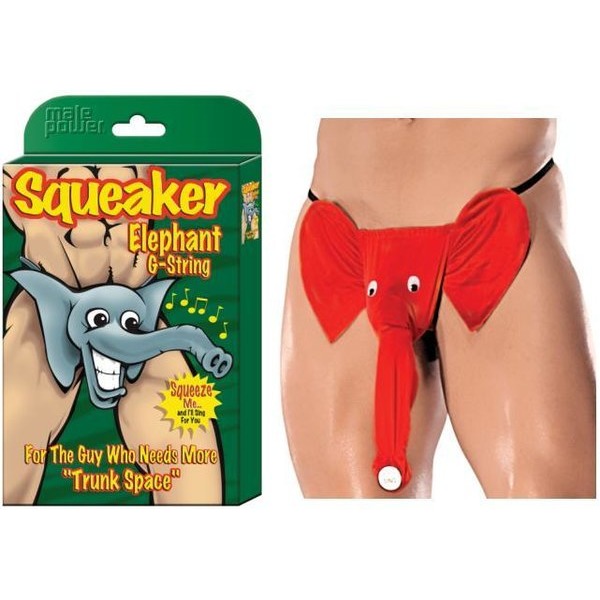 Squeaker Elephant G-string Assorted