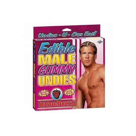 Edible Male Gummy Undies Strawberry