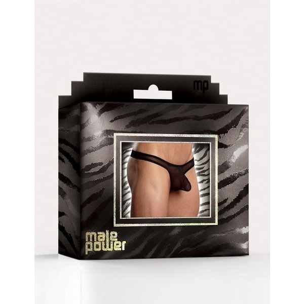 EURO MALE MESH THONG BLACK SMALL/ MEDIUM