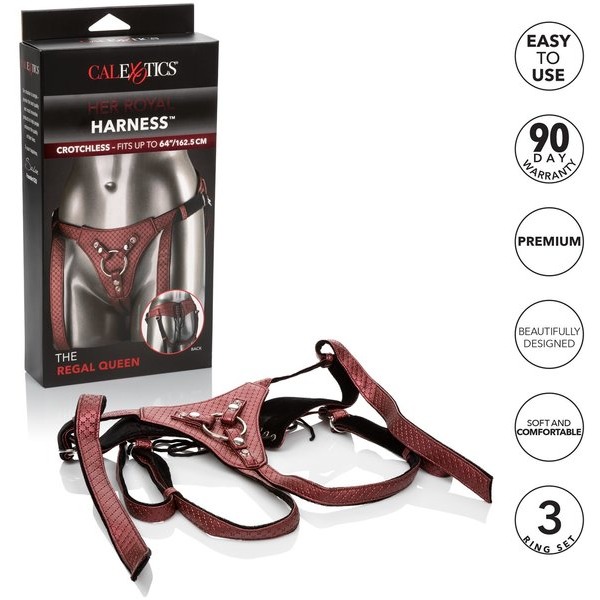 HER ROYAL HARNESS THE REGAL QUEEN RED