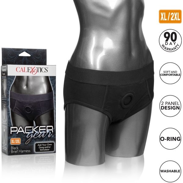 PACKER GEAR BLACK BRIEF HARNESS XL/2XL