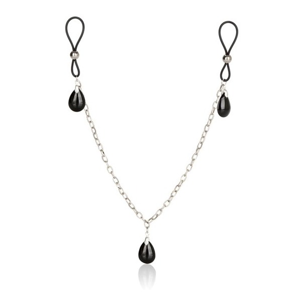 Nipple Play Non Piercing Nipple Chain Jewelry Onyx