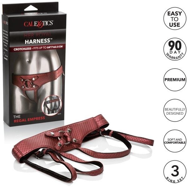 HER ROYAL HARNESS THE REGAL EMPRESS RED