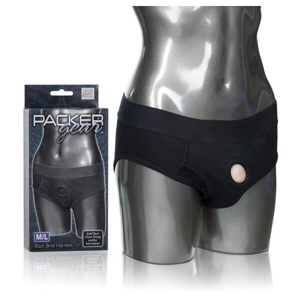 Packer Gear Black Brief Harness M/l