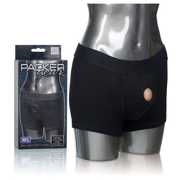 Packer Gear Black Boxer Harness M/l