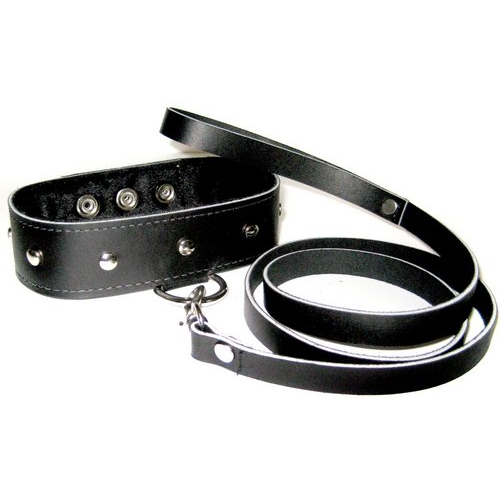 Leather Collar & Leash Set