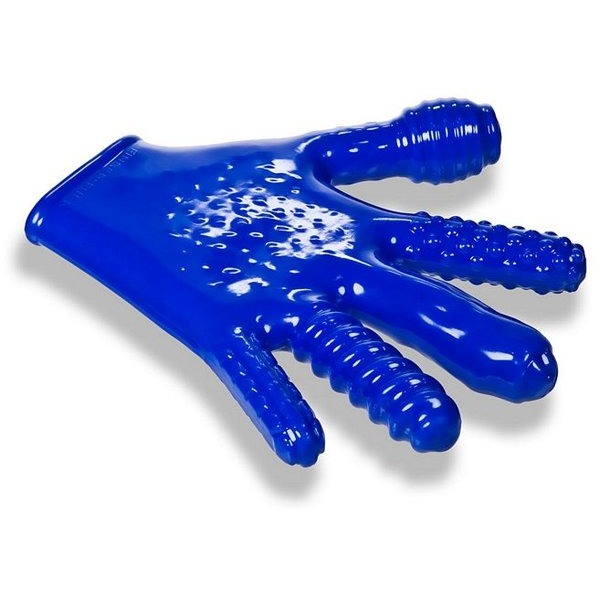 Finger Fuck Textured Glove Oxballs Police Blue
