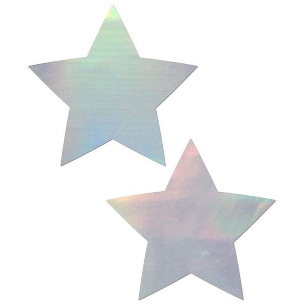 Pastease Holographic Star Silver