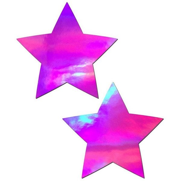 Pastease Holographic Star Pink