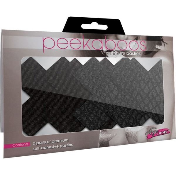 Pasties Classic Black X (peekaboos)