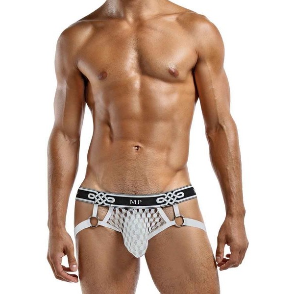 PEEP SHOW JOCK RING WHITE LARGE/ XL