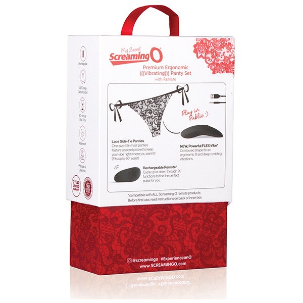 PREMIUM ERGONOMIC VIBRATING PANTY SET W/ REMOTE