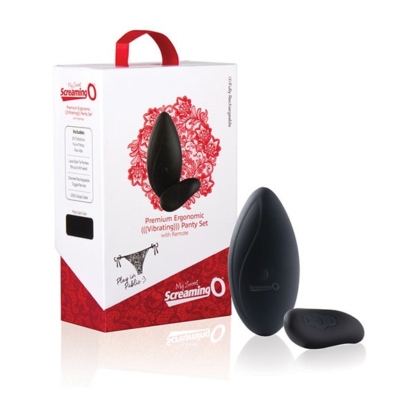 PREMIUM ERGONOMIC VIBRATING PANTY SET W/ REMOTE