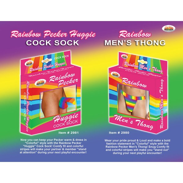 Rainbow Huggie Men&039;s Cock Sock