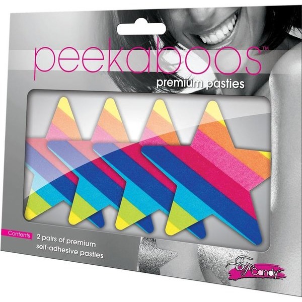Peekaboo Pasties Rainbow Starz