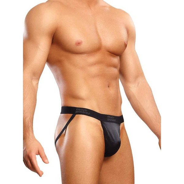 JOCK SATIN LYCRA BLACK LARGE/ XL