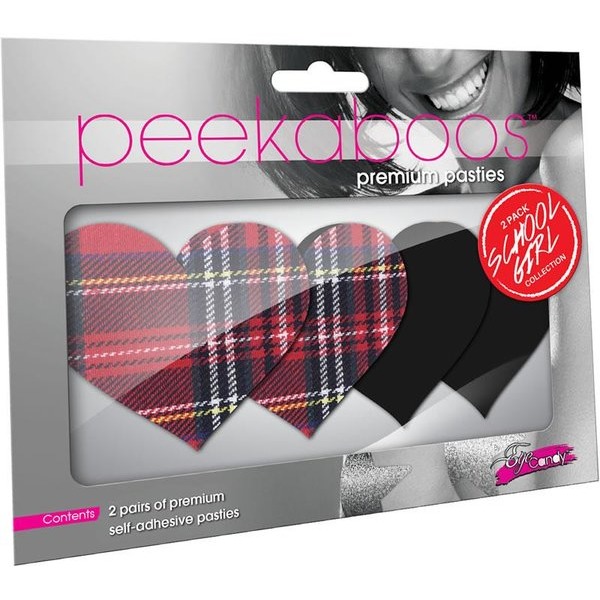 Pasties School Girl Hearts