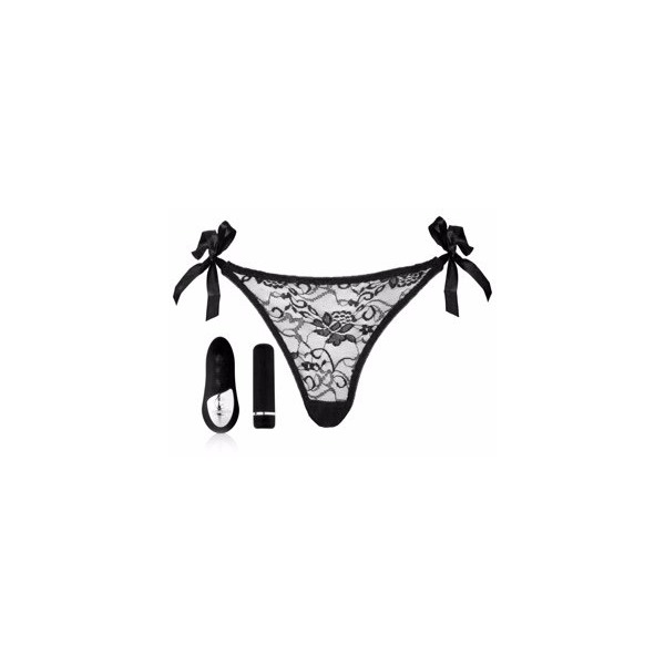 Sensuelle Pleasure Panty Black Remote Control
