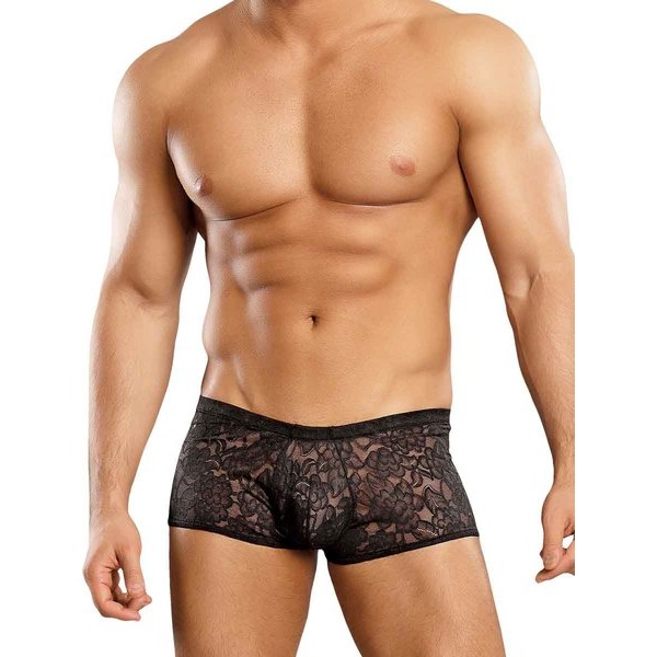 MINI SHORT STRETCH LACE BLACK SMALL