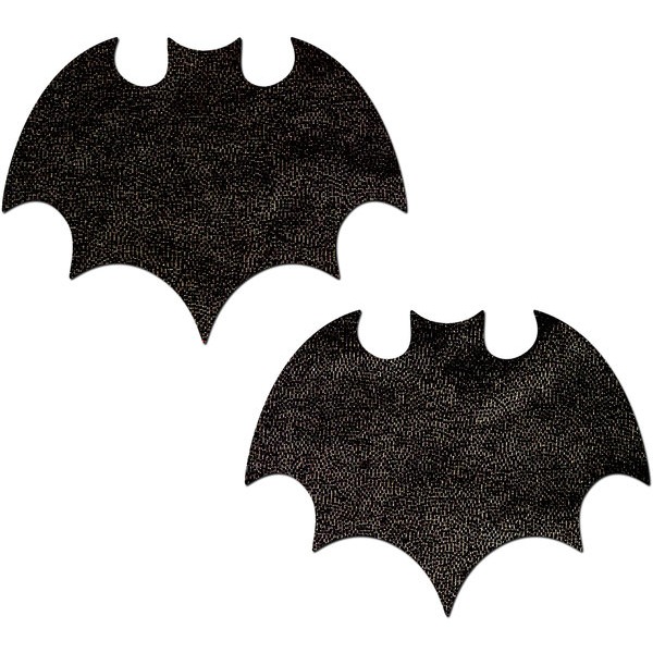 PASTEASE LIQUID BLACK BAT NIPPLE PASTIES